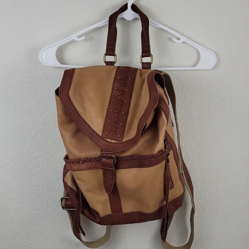 Lucky Brand Carlyle Leather Backpack - Gem